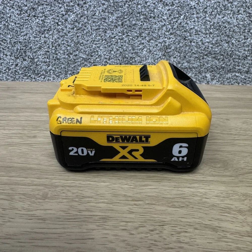 DEWALT DCB206 20V MAX XR 6Ah Lithium Ion Battery Type 2 Tested & Working